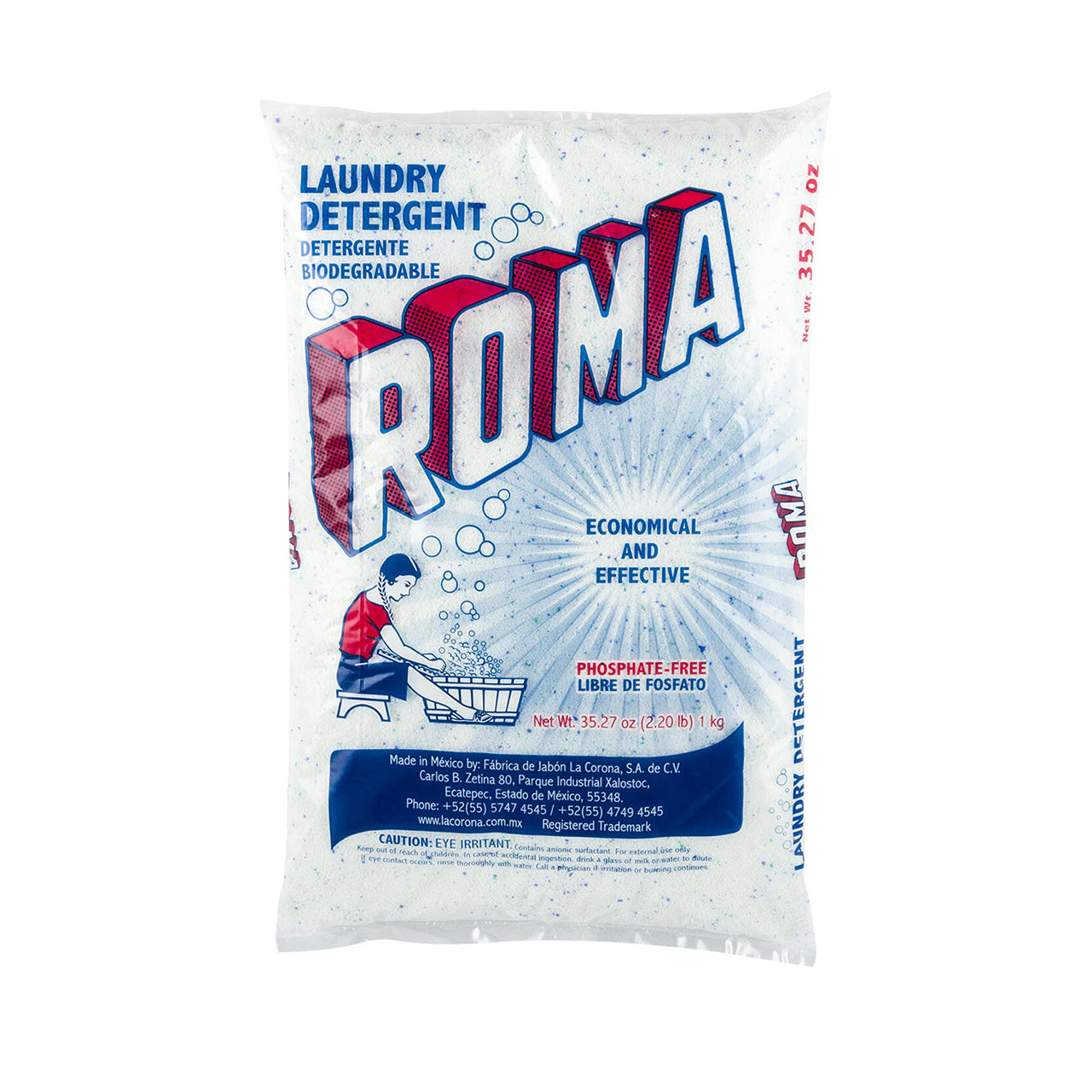 ROMA 1KG POWDER DETERGENT 18/CS