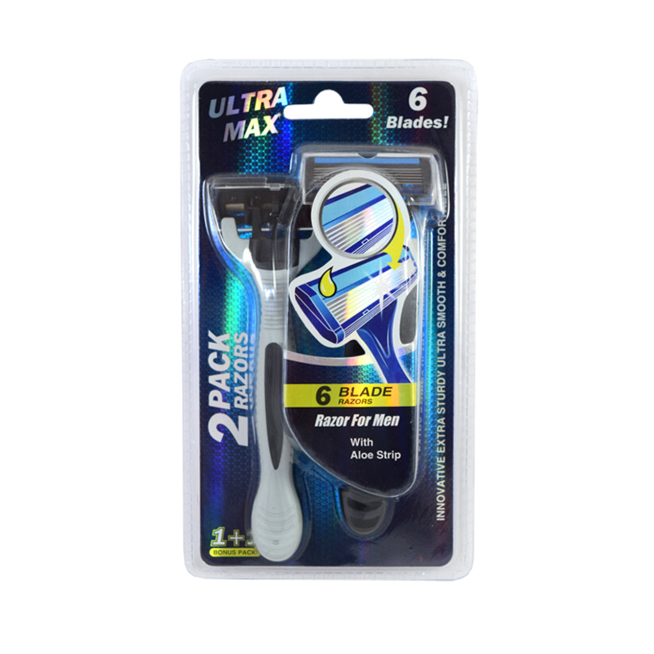 ULTRA MAX 6 BLADES RAZOR 2PK 12/CS