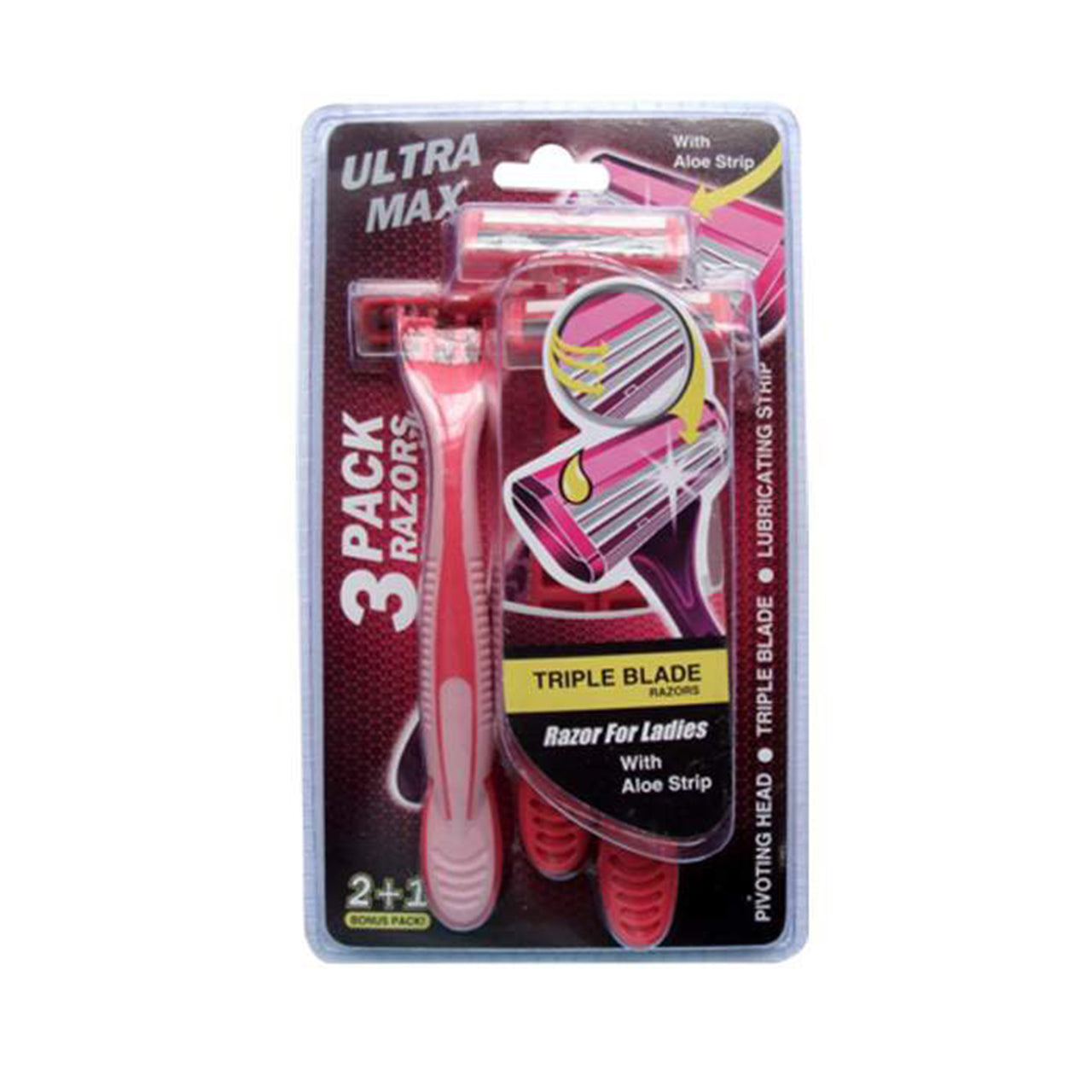 ULTRA MAX 3PK PINK 48/CS