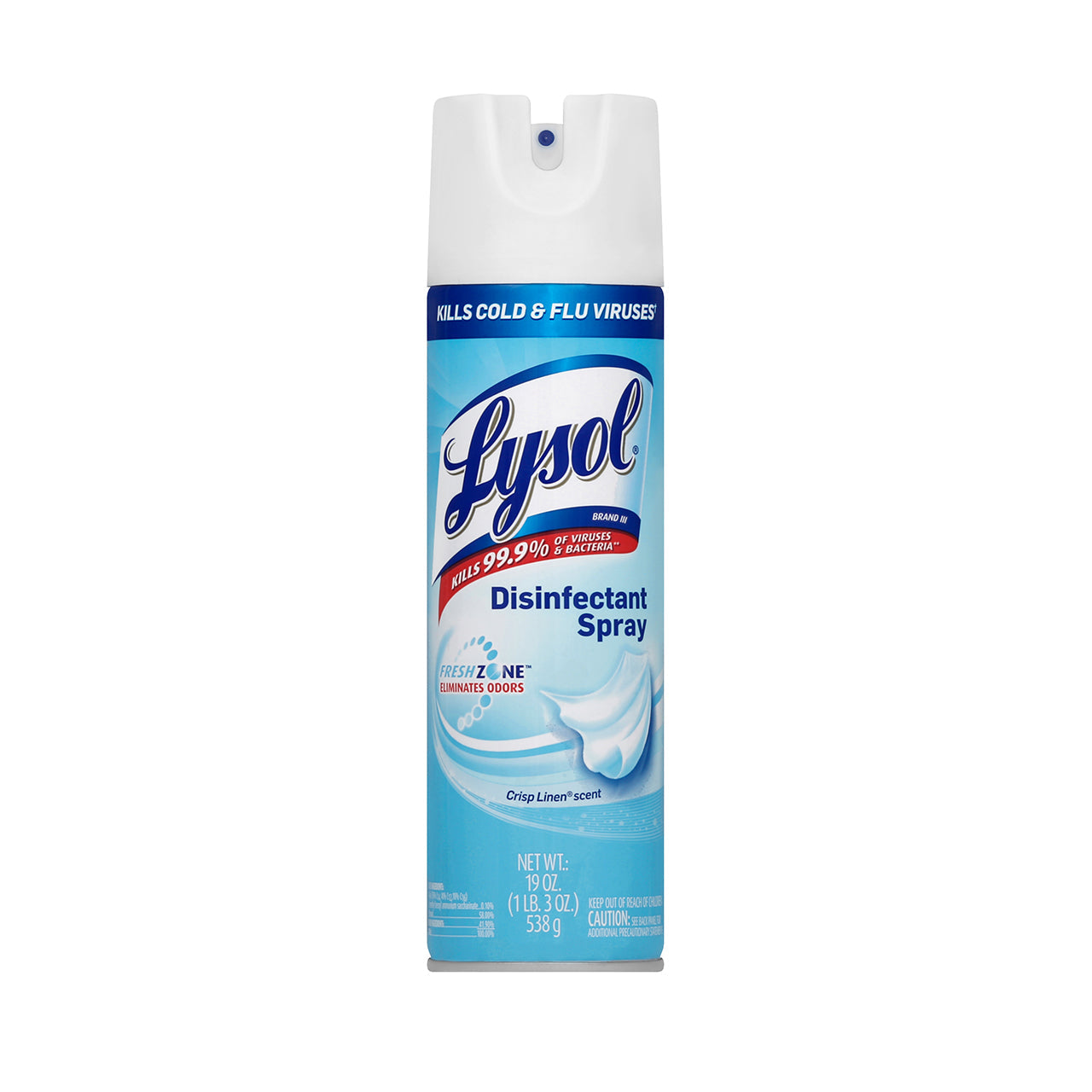 LYSOL19OZ DISINFECTANT SPRAY CRISP LINEN SCENT 12/CS