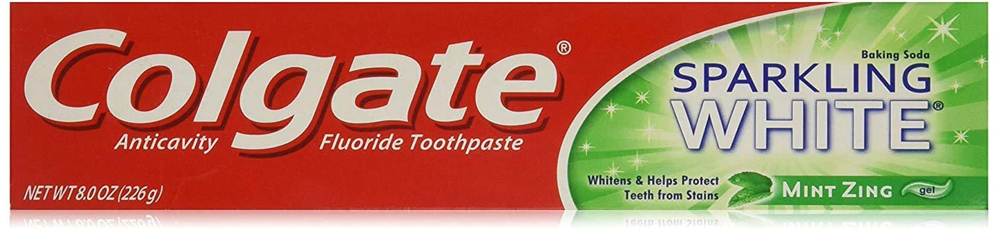 COLGATE 8OZ TOOTH PASTE SPARKLING MINT ZING GEL 24/CS