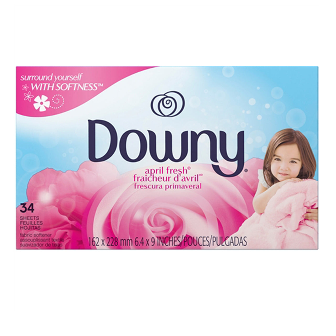 DOWNY 34CT DRYER SHEETS APRIL FRESH 12/CS