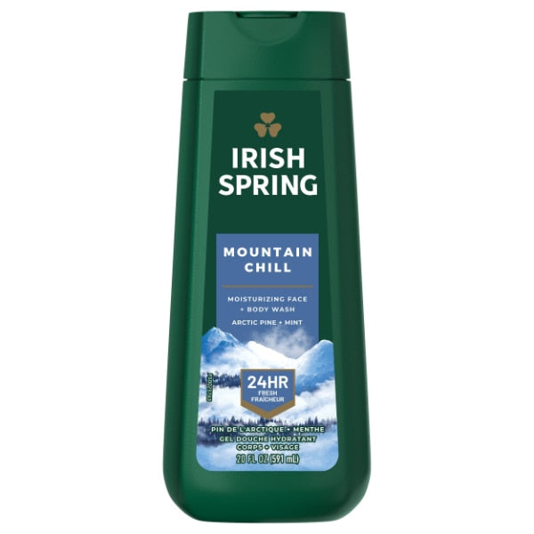 IRISH SPRING 20OZ BODY WASH MOUNTAIN CHILL 4/CS