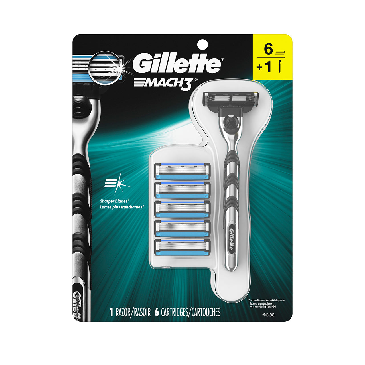 GILLETTE MACH 3 RAZOR 6PCS