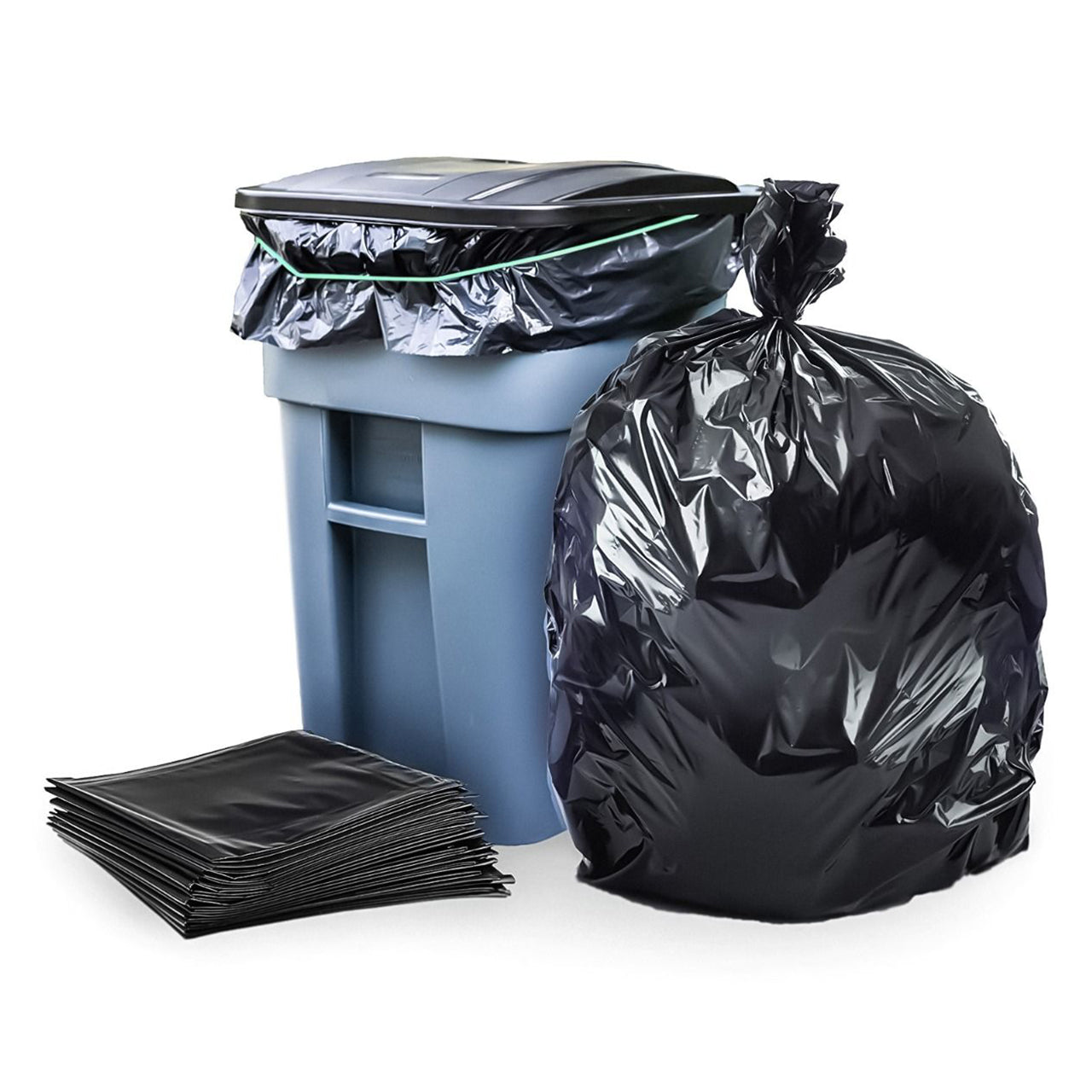 QUALITY HOME 26 GAL TRASH BAGS 12CT 48/CS