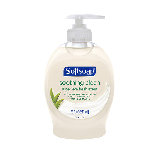 SOFT SOAP 7.5OZ LIQUID HAND SOAP SOOTHING ALOE VERA 6/CS