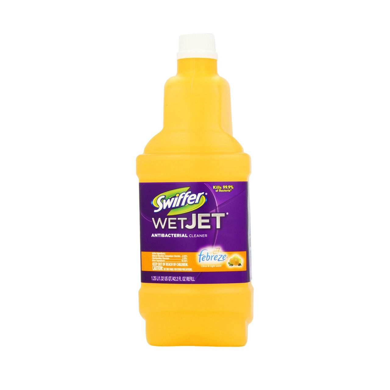 SWIFFER 42.2OZ WETJET MULTIPURPOSE LEMON W/MR CLEAN 4/CS