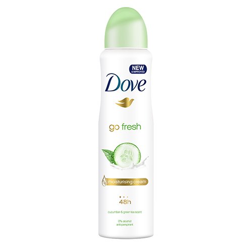 DOVE 150ML SPRAY DEODORANT GO FRESH 6/CS