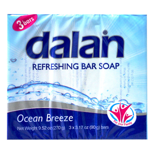DALAN 3.17OZ BAR SOAP 3PK OCEAN BREEZE 24/CS