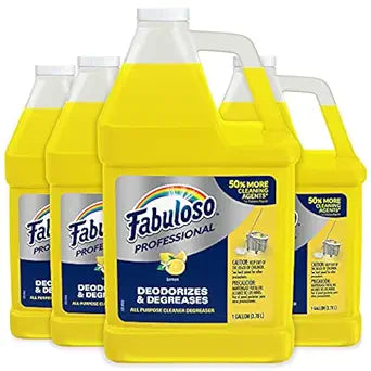 FABULOSO 128OZ MULTIPURPOSE CLEANER LEMON 4/CS