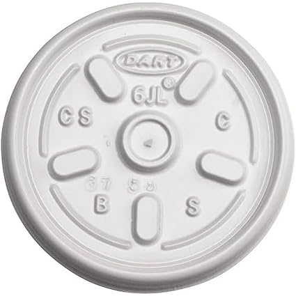 DART 6JL VENTED PLASTIC LIDS 1000CT