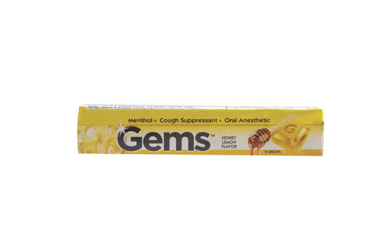 GEMS COUGH DROPS HONEY LEMON FLAVOR