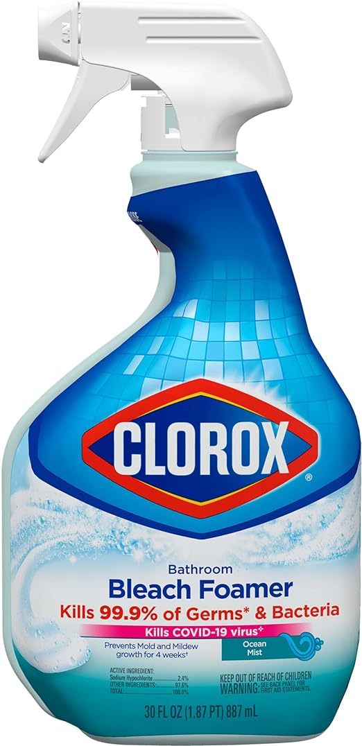 CLOROX 887ML SPRAY BATHROOM BLEACH FOAMER 9/CS