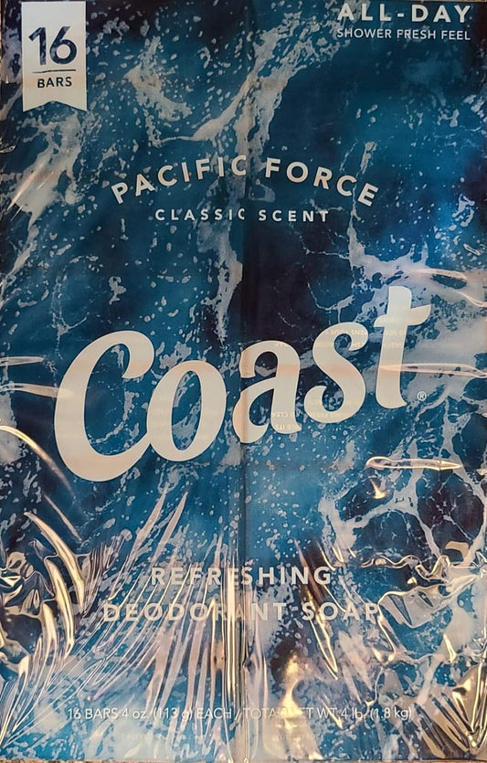 COAST 4OZ BAR SOAP 16PK CLASSIC 4/CS