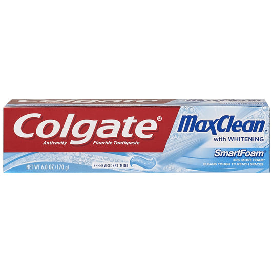 COLGATE 6OZ MAX CLEAN W/WHITENING SMART FOAM 24/CS