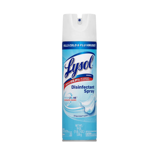 LYSOL19OZ DISINFECTANT SPRAY CRISP  LINEN SCENT 12/CS