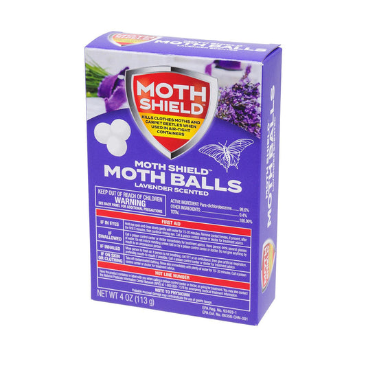 MOTH SHIELD 12OZ MOTH BALLS LAVENDER 12/CS