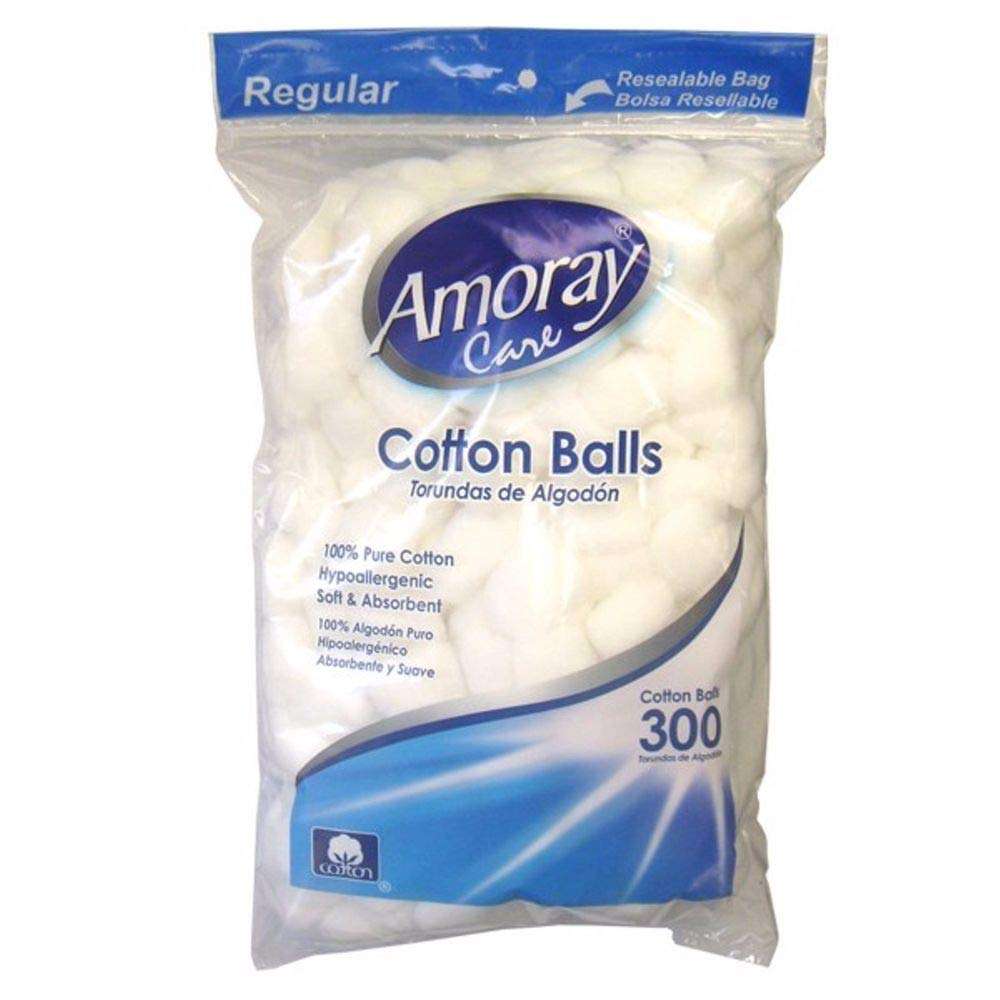 AMORAY 300CT COTTON BALLS JUMBO 48/CS