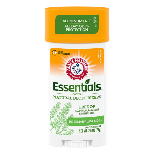 ARM & HAMMER 2.5OZ ESSENTIALS DEODORANT WITH NATURAL DEODORIZER UNSCENTED 12/CS