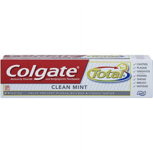 COLGATE TOOTH PASTE 6OZ TOTAL CLEAN MINT 36/CS