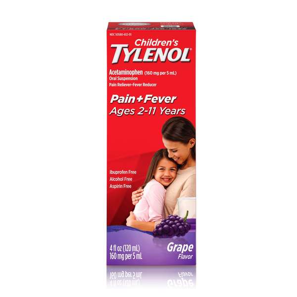 CHILDREN'S TYLENOL 4OZ GRAPE FLAVOR  6PCS