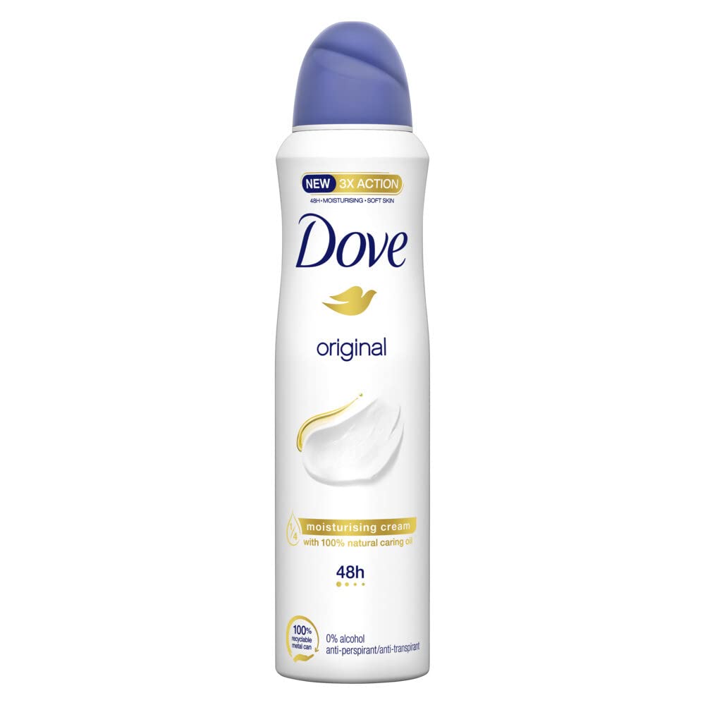 DOVE 150ML DEODORANT SPRAY ORIGINAL 12/CS