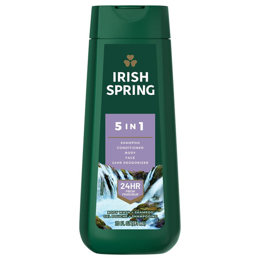 IRISH SPRING 20OZ BODY WASH 5 IN 1 6/CS