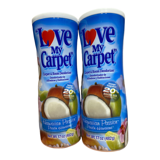 LOVE MY CARPET 17OZ CARPET DEODORIZER HAWAIIAN PASSION 12/CS