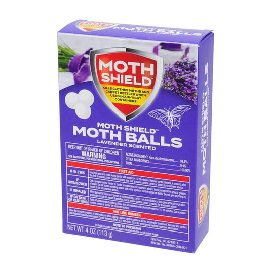 MOTH SHIELD 4OZ MOTH BALLS LAVENDER SCENT 24/CS