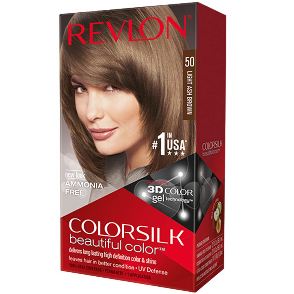 REVLON COLOR SILK #50 LIGHT ASH BROWN 12/CS