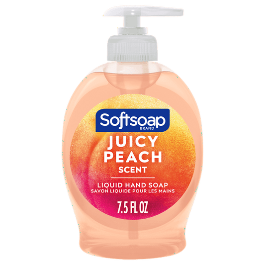 SOFT SOAP 7.5OZ LIQUID HAND SOAP JUICY PEACH 6/CS