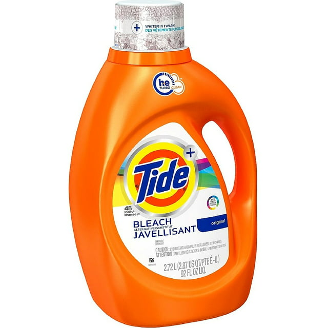 TIDE 92OZ LIQUID LAUNDRY DETERGENT HE WITH BLEACH ALTERNATIVE 4/CS