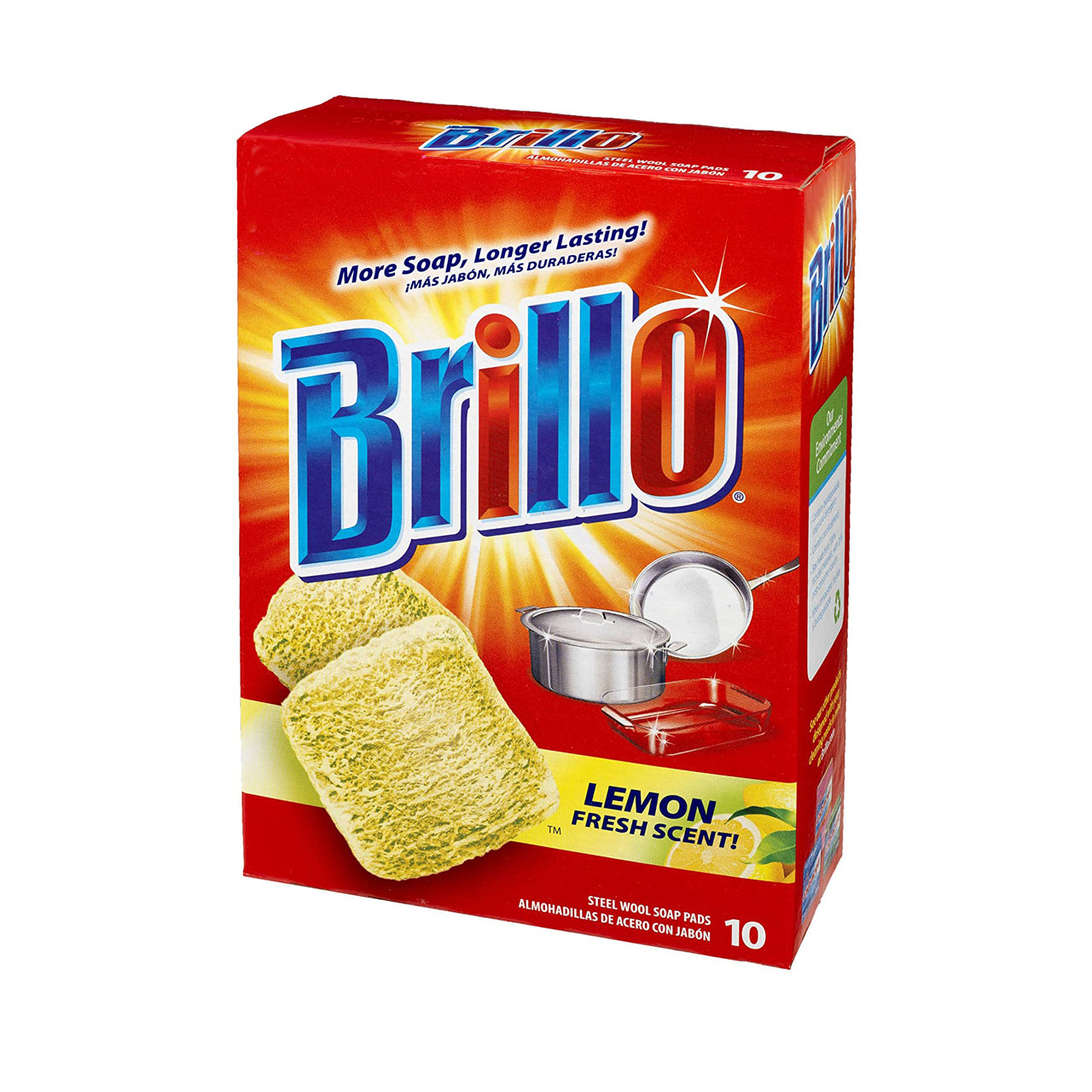 BRILLO LEMON 10 CT SOAP PADS 12/CS