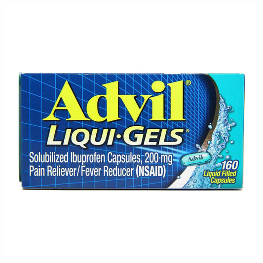 ADVIL 200MG 160 COUNT LIQUI-GELS PAIN RELIVER & FEVER REDUCER  12/CS