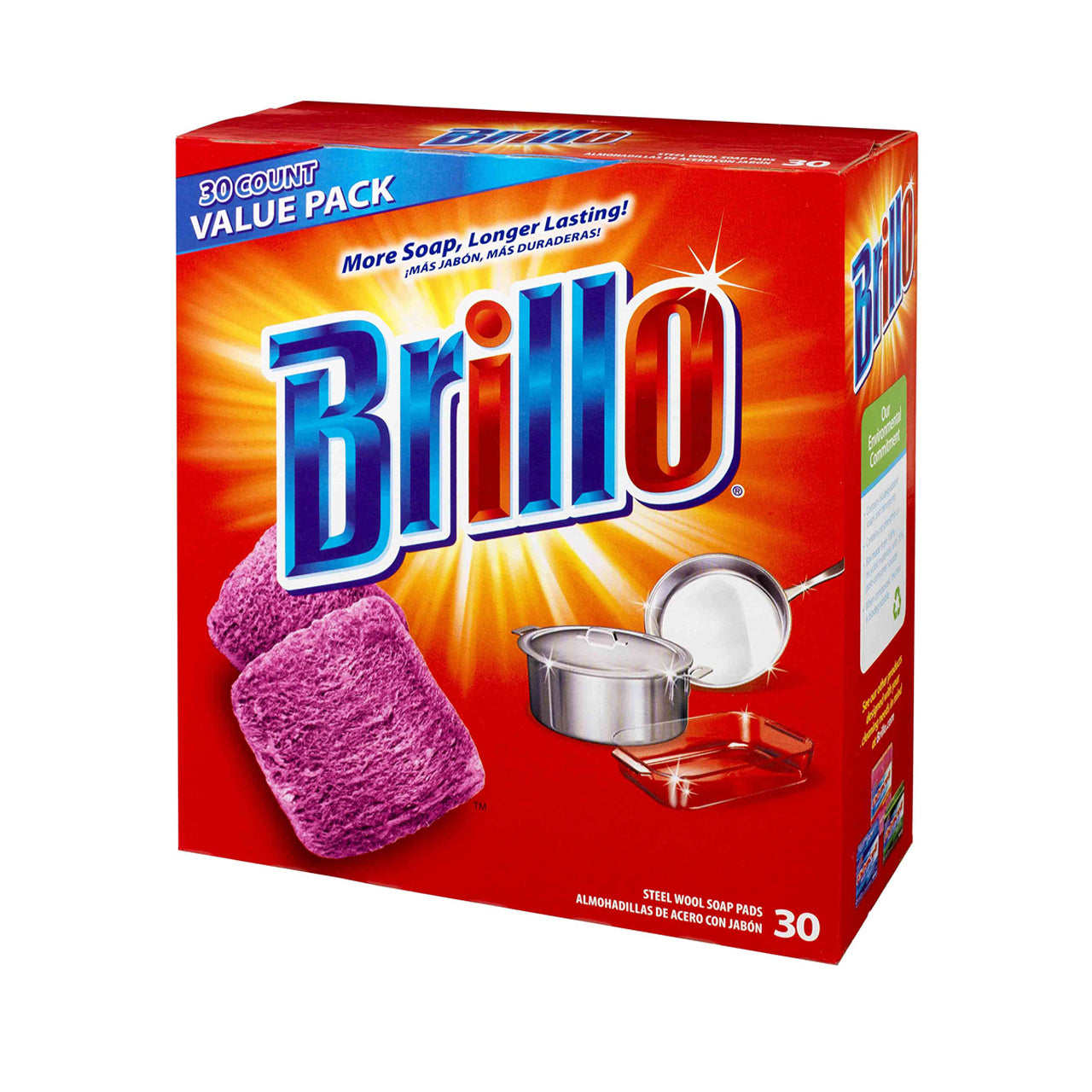 BRILLO REGULAR 10CT SOAP PADS 12/CS (LAVENDER)