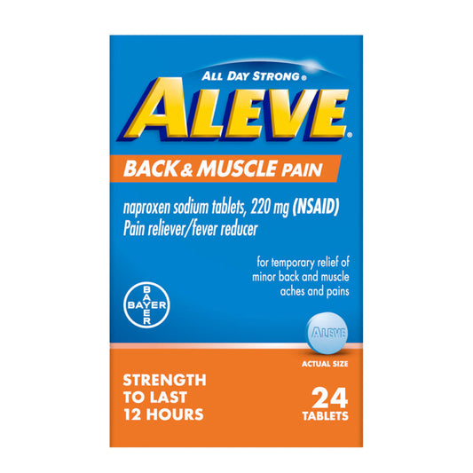 ALEVE 50CT ALL DAY STRONG BACK & MUSCLE PAIN 36/CS