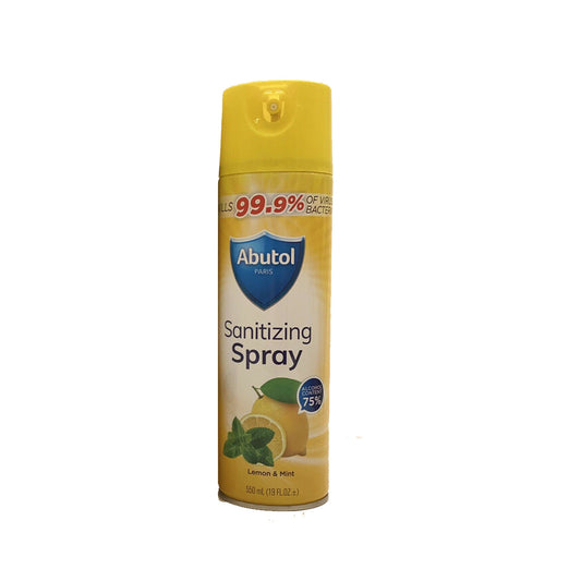 ABUTOL 33.8OZ SANITIZING SPRAY LEMON MINT 12/CS