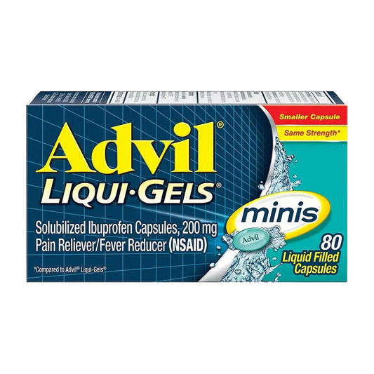 ADVIL 200MG 160 COUNT MINIS LIQUI-GELS PAIN RELIVER & FEVER REDUCER  12/CS