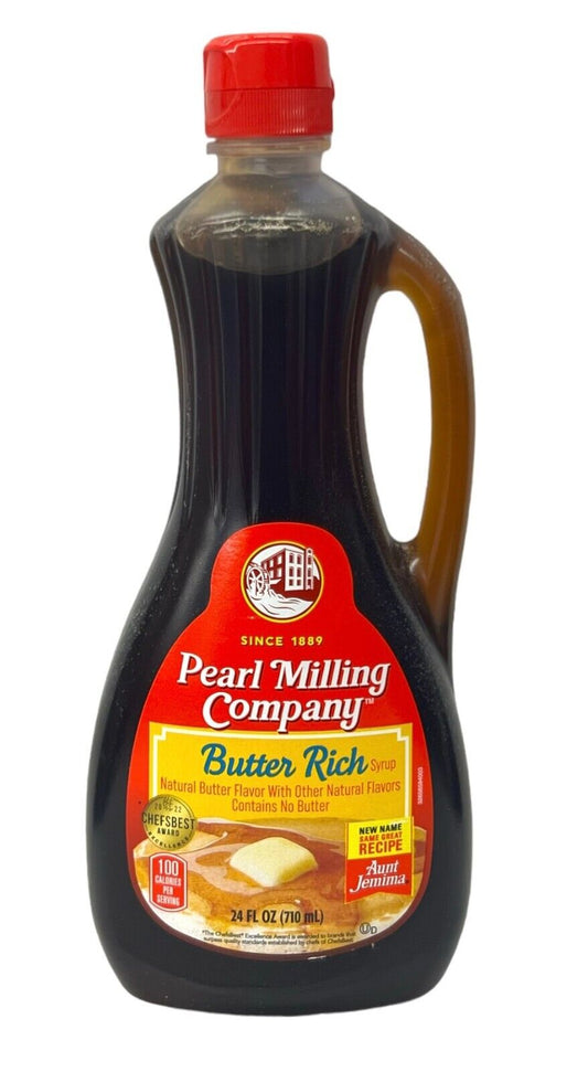 PEARL MILLING 24OZ BUTTER PANCAKE SYRUP 12/CS