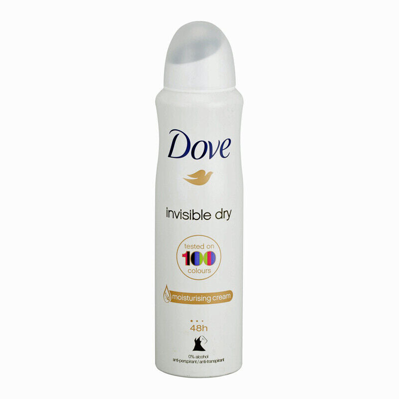 DOVE 150ML DEODORANT SPRAY INVISIBLE DRY FOR WOMEN 6/CS