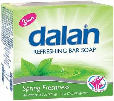 DALAN 3.17OZ BAR SOAP 3PK SPRING FRESHNESS 24/CS**51424